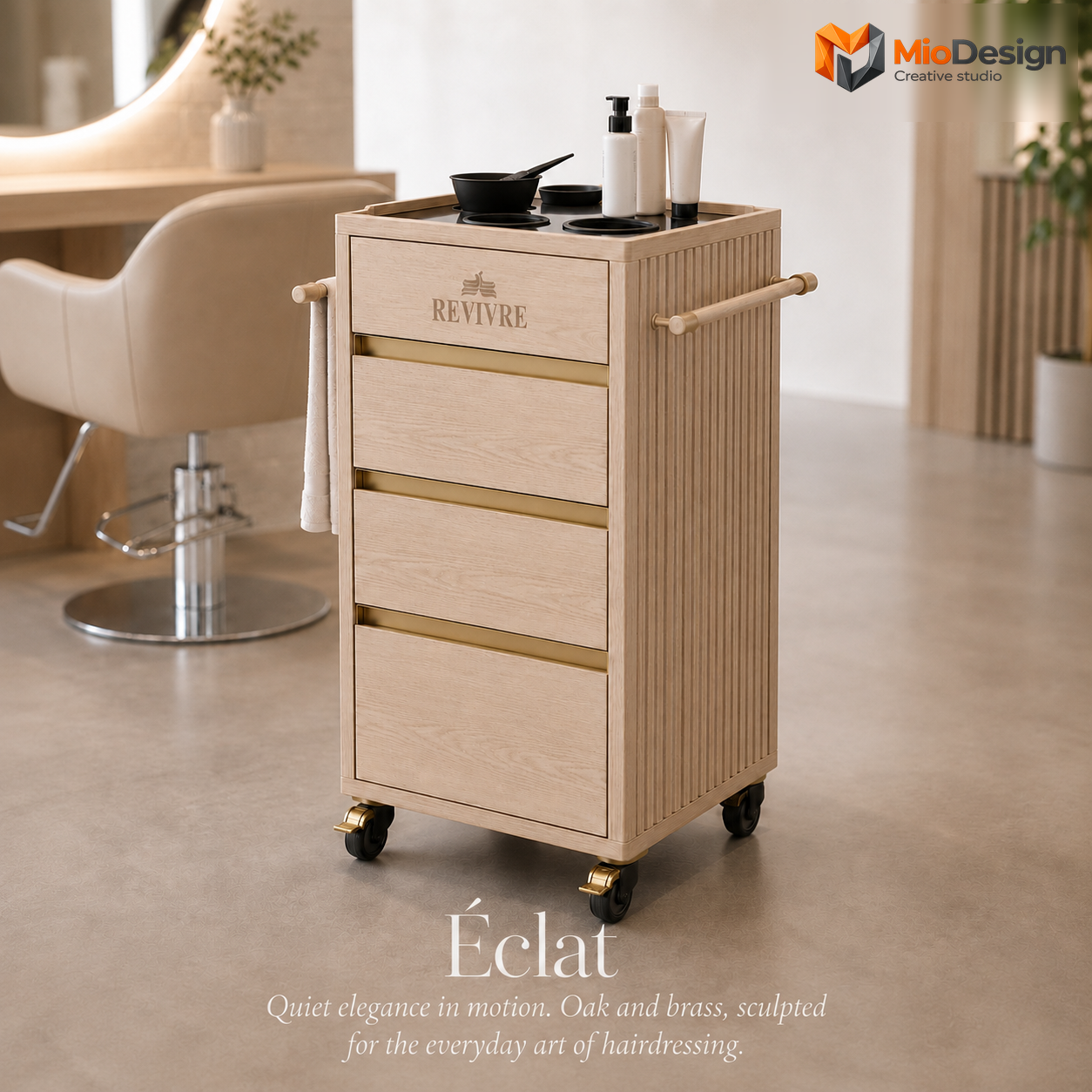 Progetto carrello tecnico parrucchiere