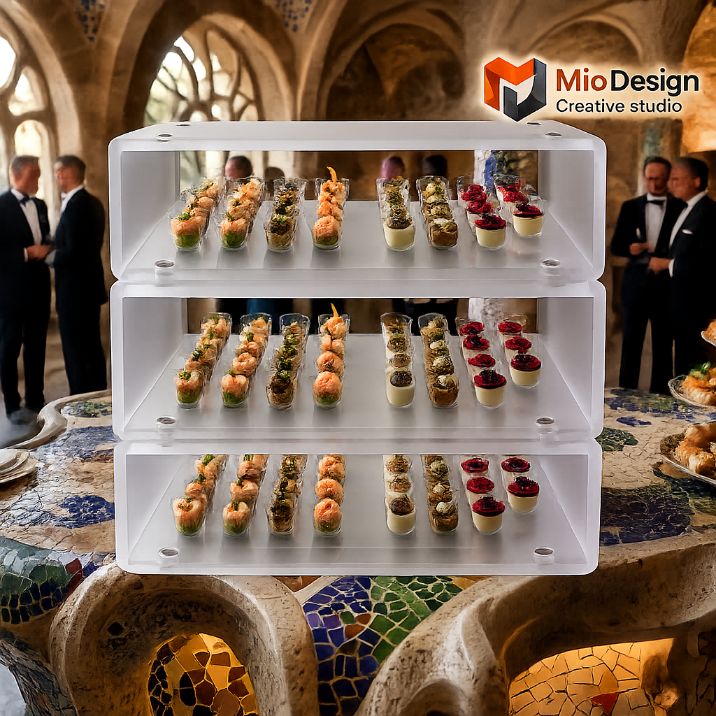 Architetture del Gusto: Soluzioni Espositive per il Corporate Catering (kit minimo 5 PZ )