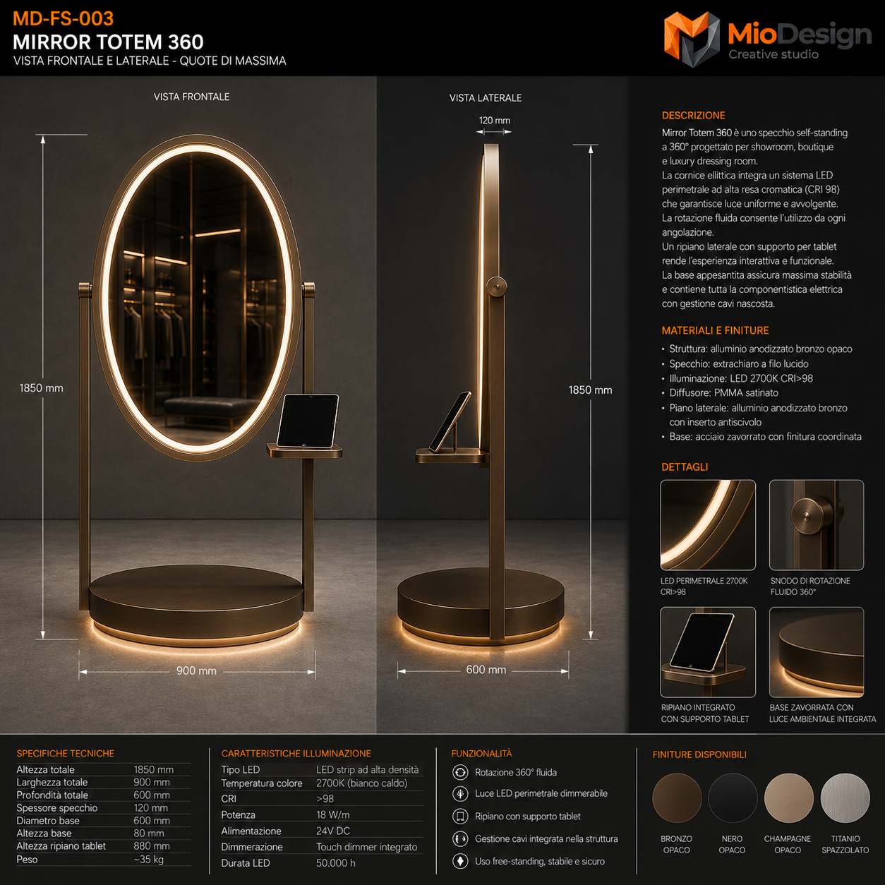 Mirror totem 360 chiedere preventivo