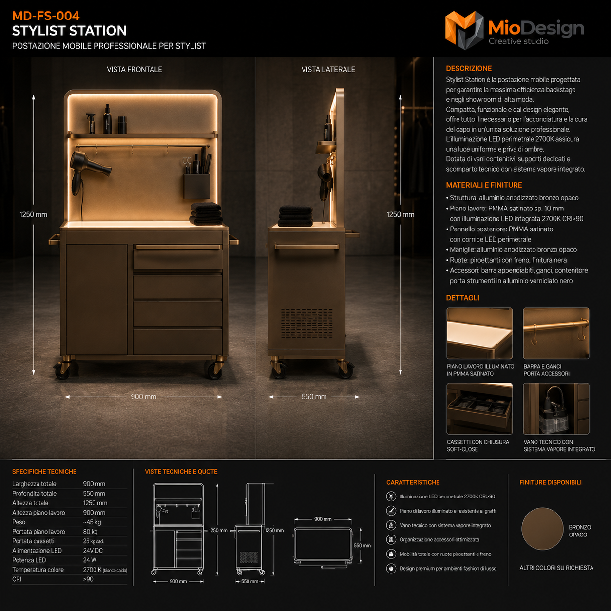 Stylist station chiedere preventivo