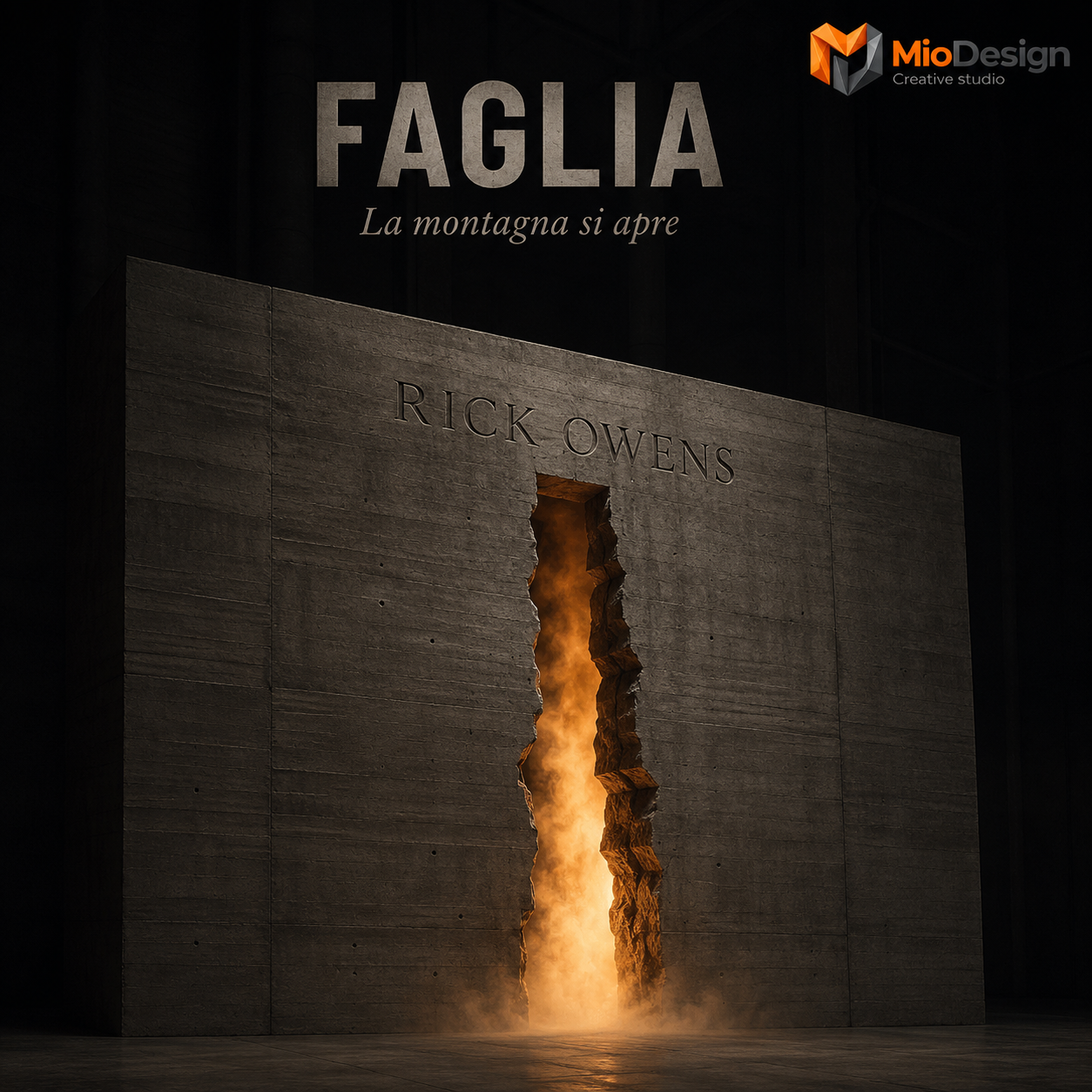 Progetto LA CATTEDRALE BRUTALE sfilata Rick Owens location SET Scalo Eventi Torino