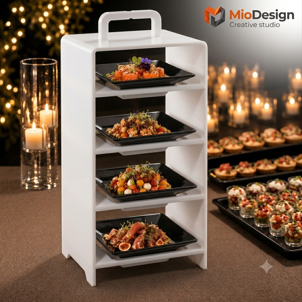 Skyline 4
Il buffet si sviluppa in altezza ( ordine minimo 50 PZ )