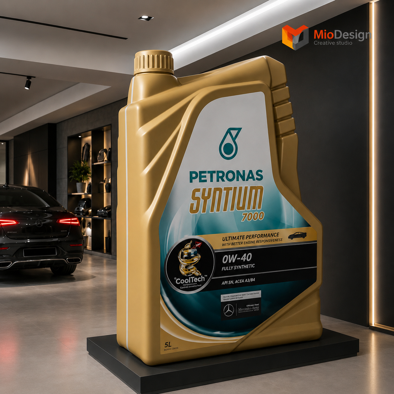 Bottiglia gigante Petronas Syntium H 360cm × L 200cm × P 80 cm chiedere preventivo