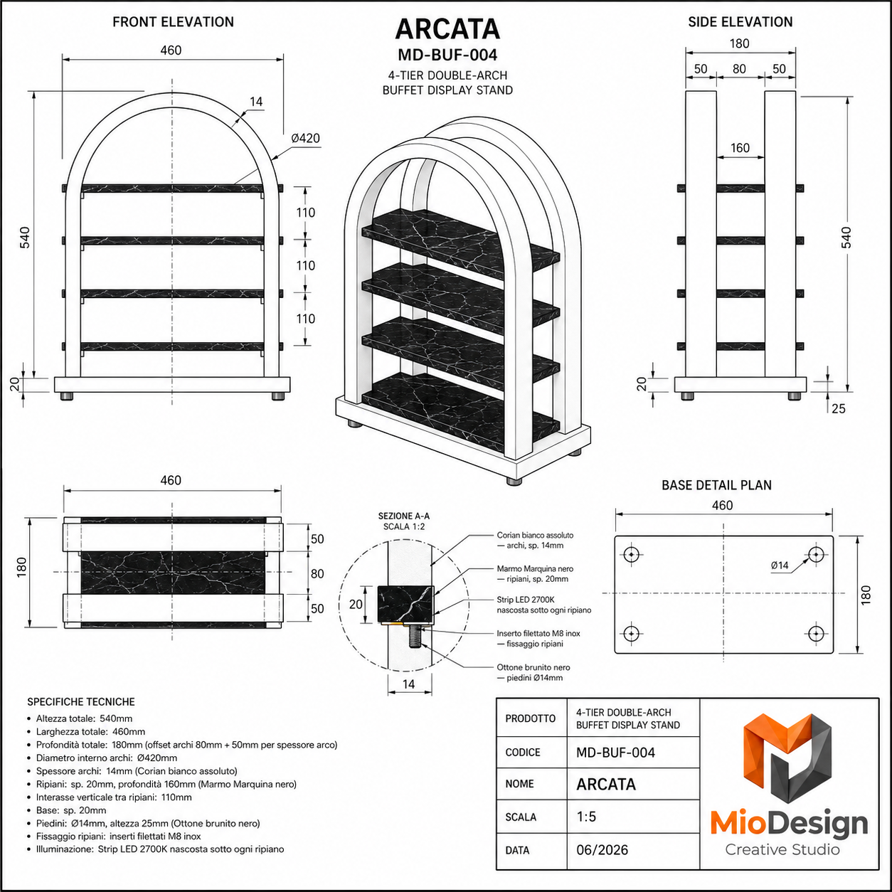 Arco ( ord. minimo 10 PZ )