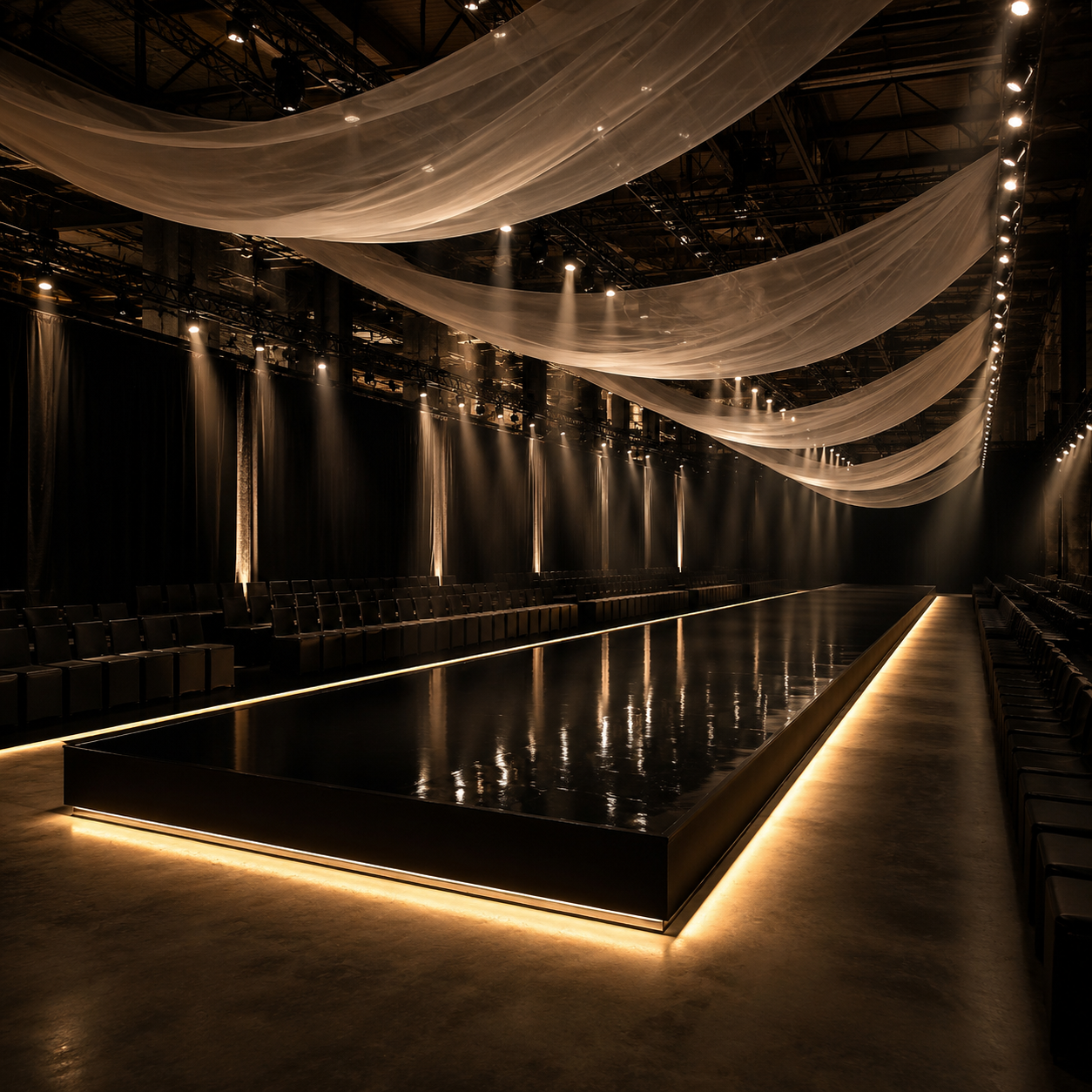 Progetto sfilata Armani da set