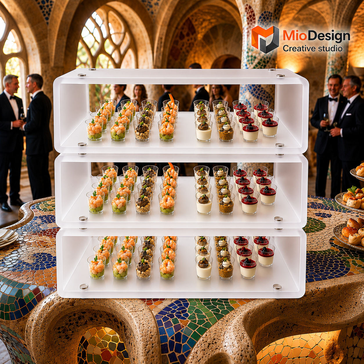 Architetture del Gusto: Soluzioni Espositive per il Corporate Catering (kit minimo 5 PZ )