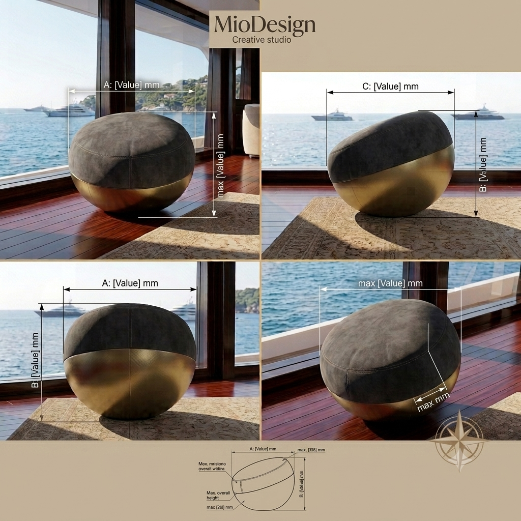L'Eleganza Sculptorea: Misirizzi Pouf ( Ord. Min. 50 PZ )