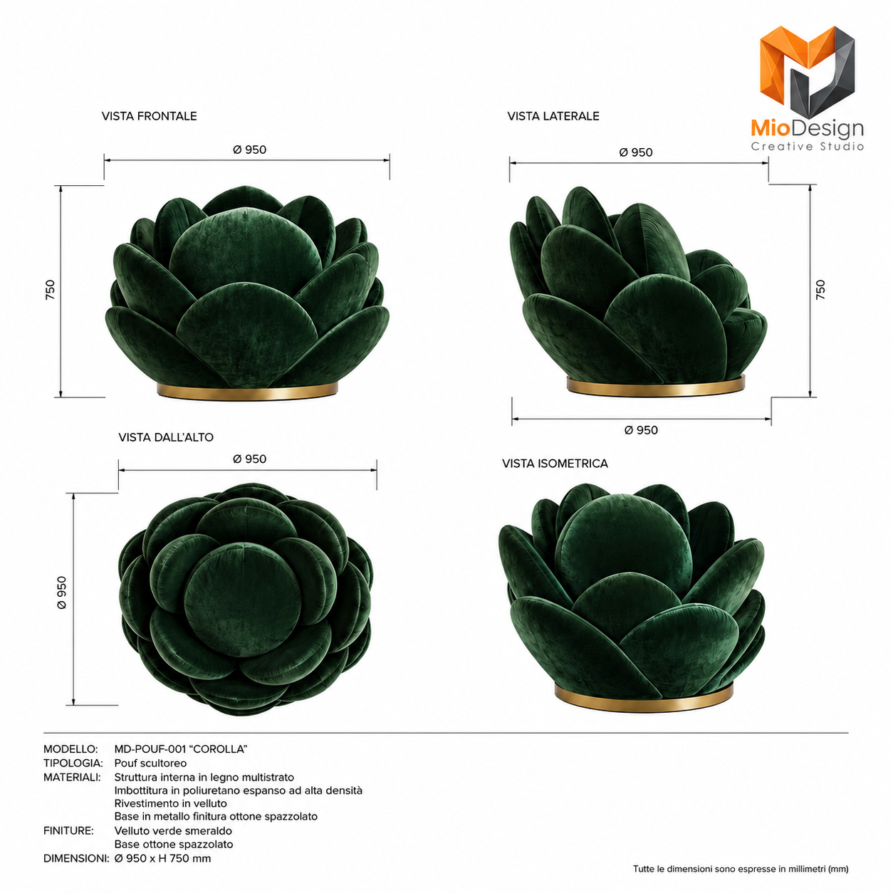 Fiore ( ordine minimo 50 PZ )