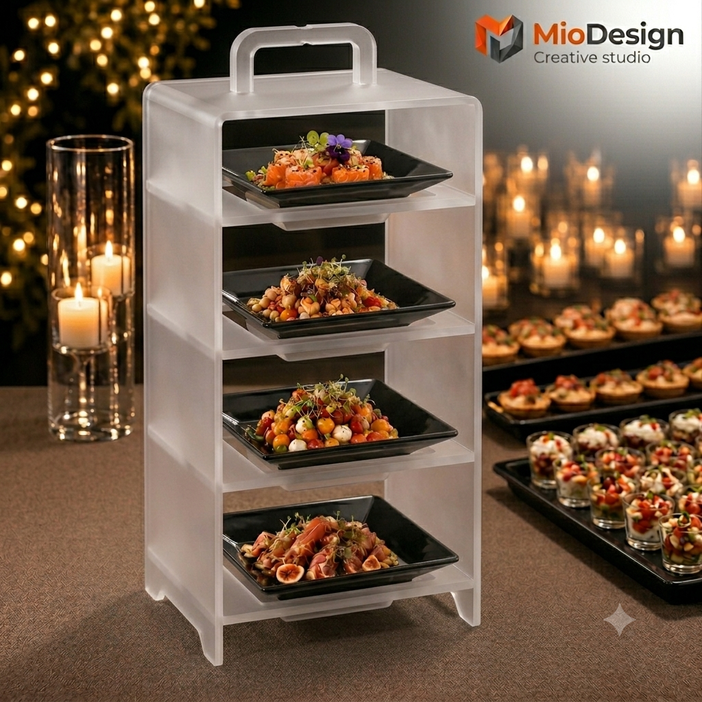 Skyline 4
Il buffet si sviluppa in altezza ( ordine minimo 50 PZ )
