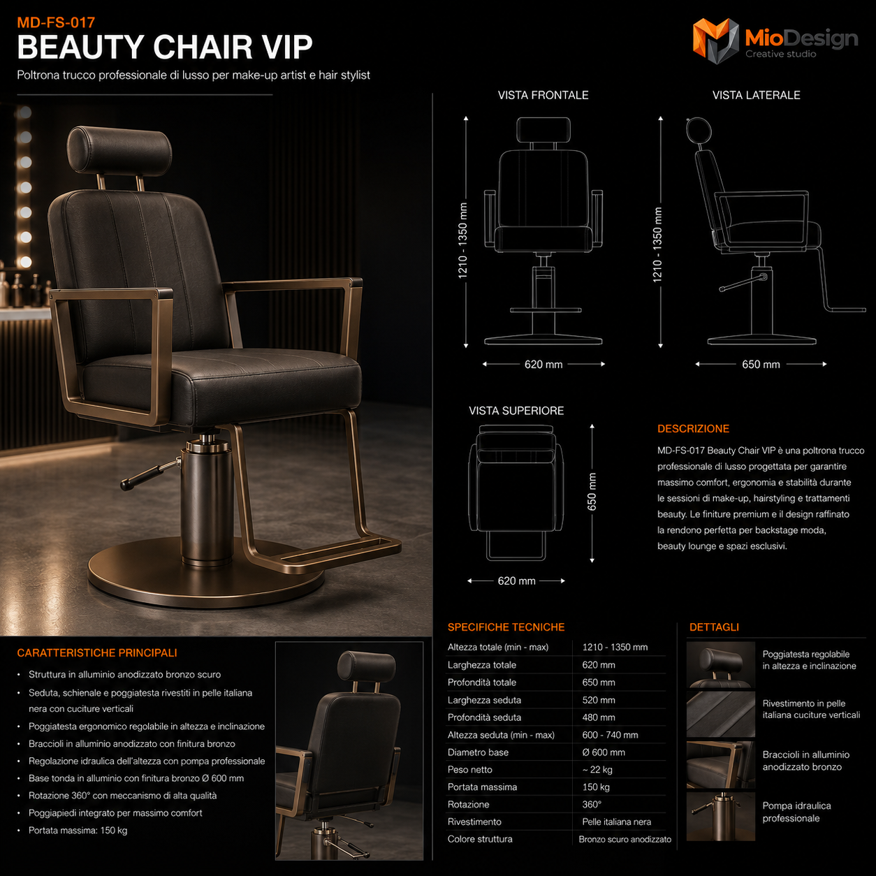 Beauty chair vip chiedere preventivo