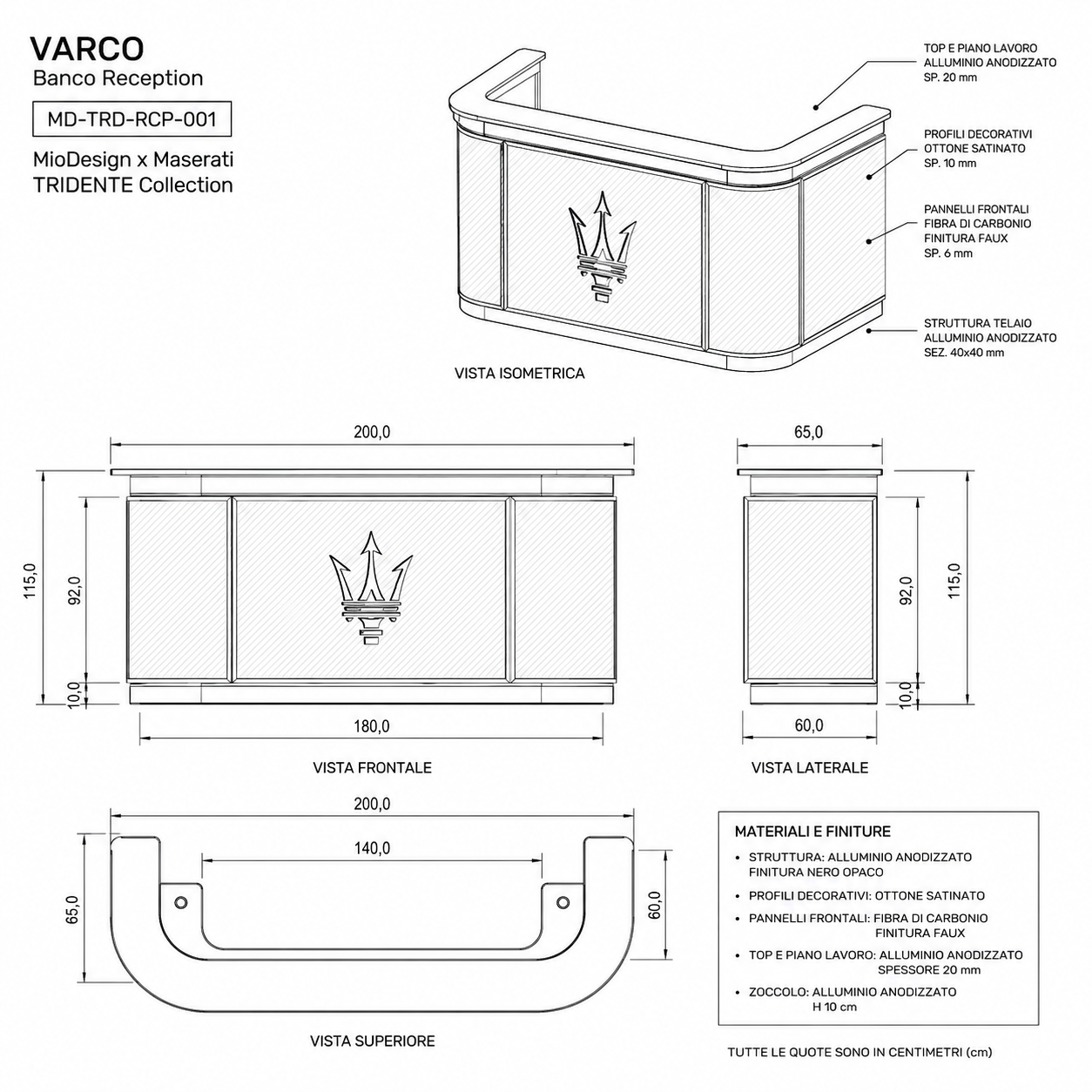 Varco ( bancone reception ) chiedere preventivo