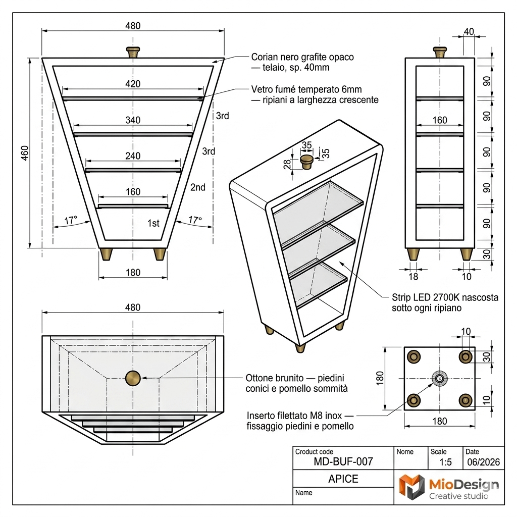 Écrin ( ordine minimo 10 PZ )