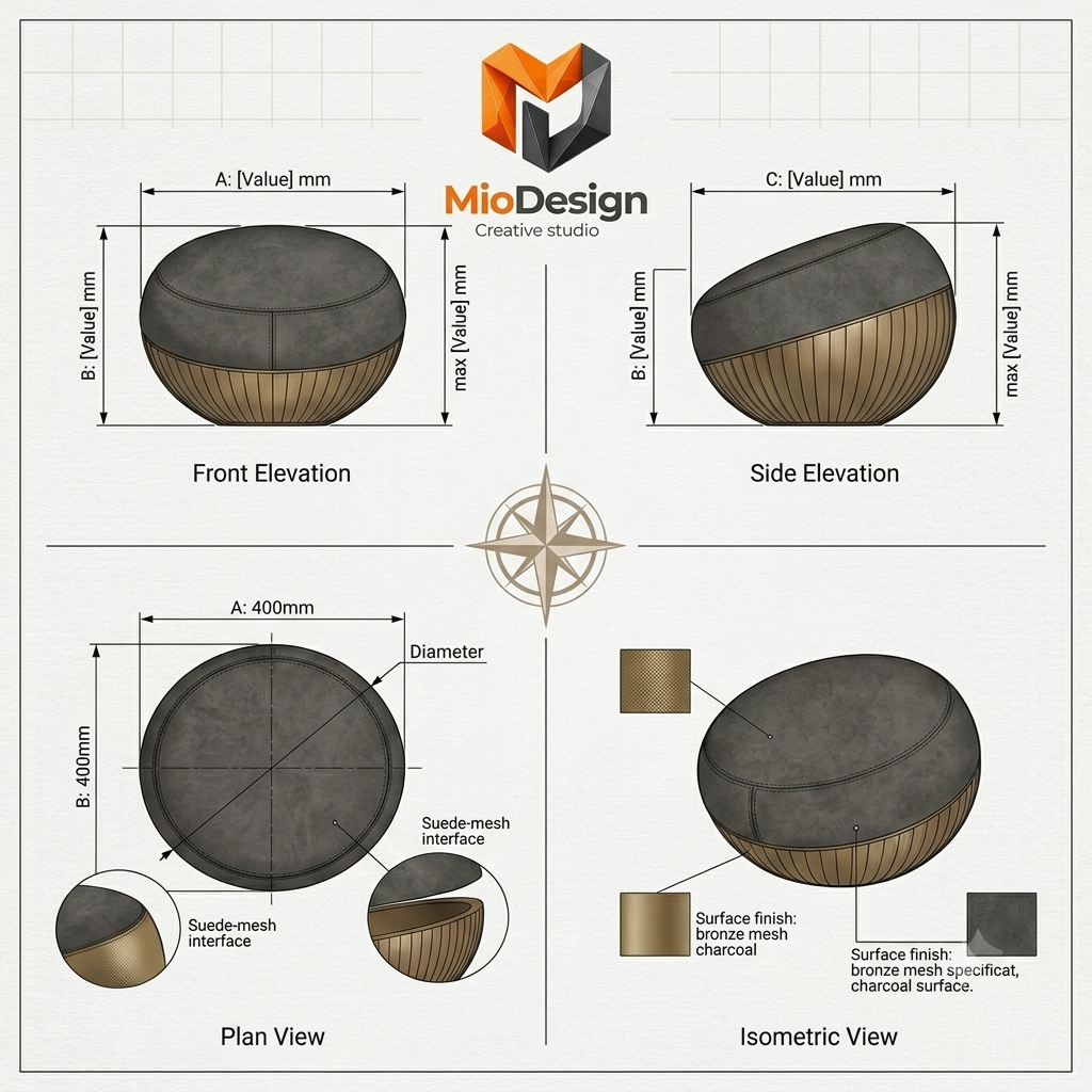 L'Eleganza Sculptorea: Misirizzi Pouf ( Ord. Min. 50 PZ )