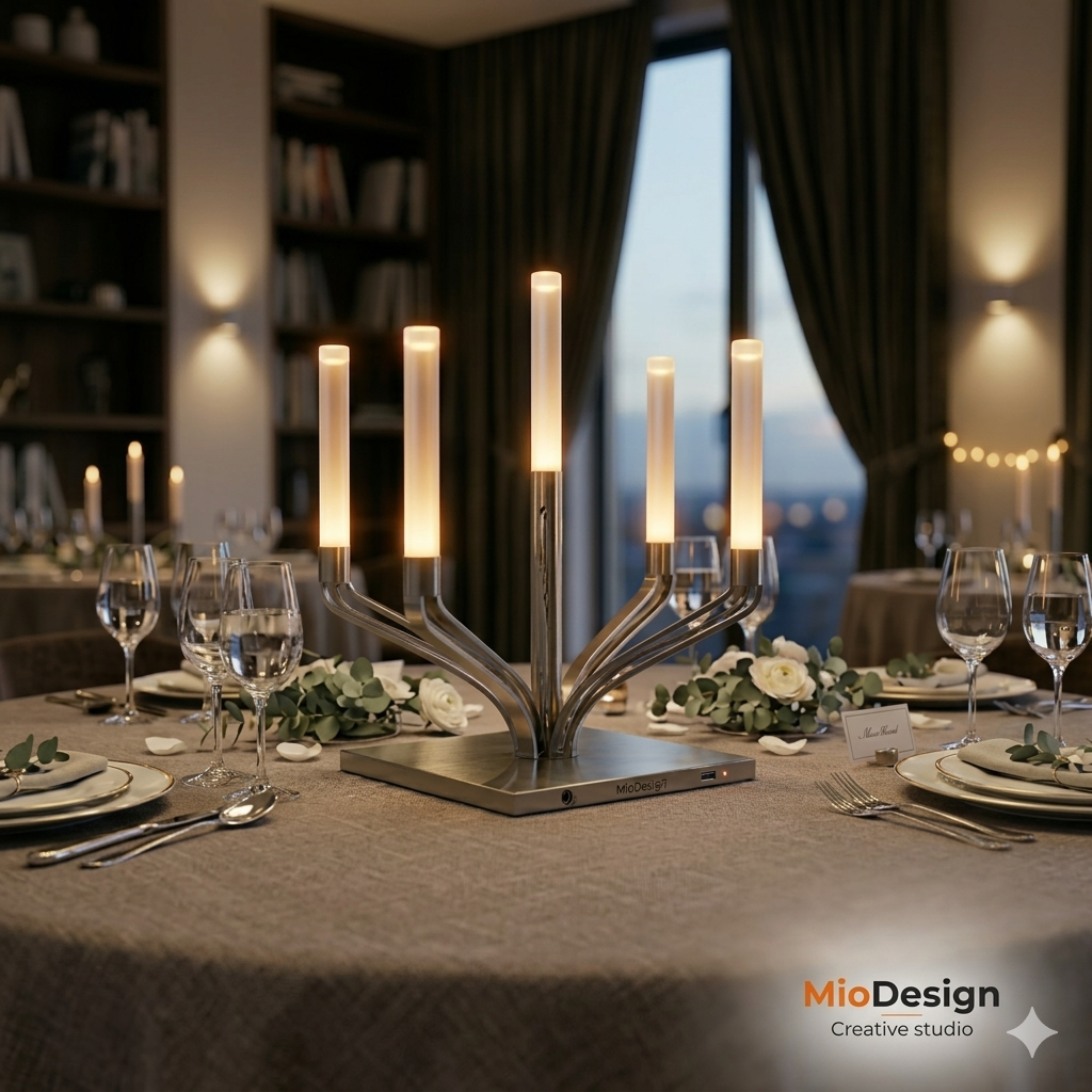 Candelabro 5 braccia Poseidone ( ordine minimo 20 PZ )