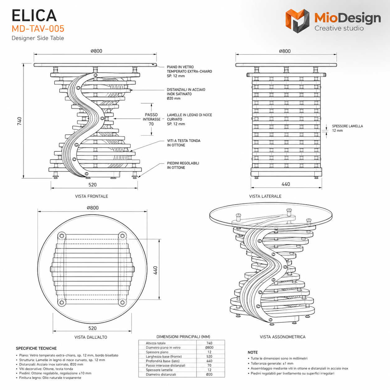 Elica ( ordine min. 10 PZ )