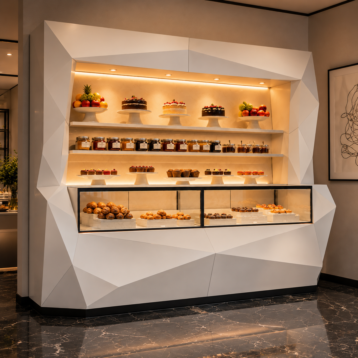 Geode kit luxury buffet da sala