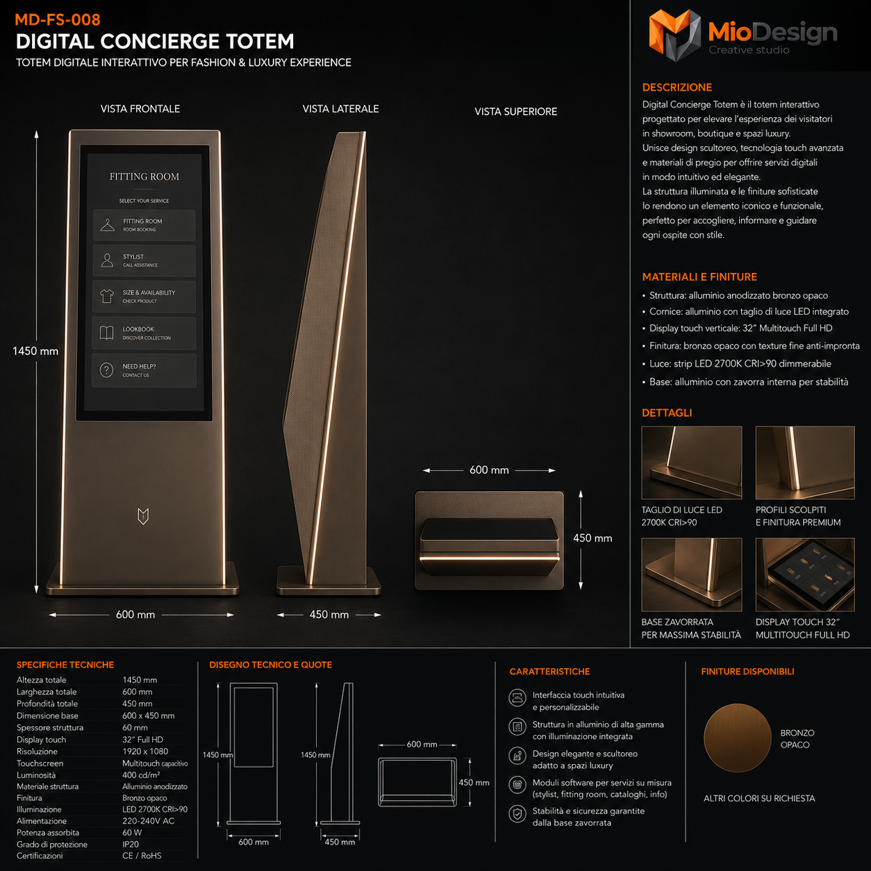 Digital concierge totem chiedere preventivo