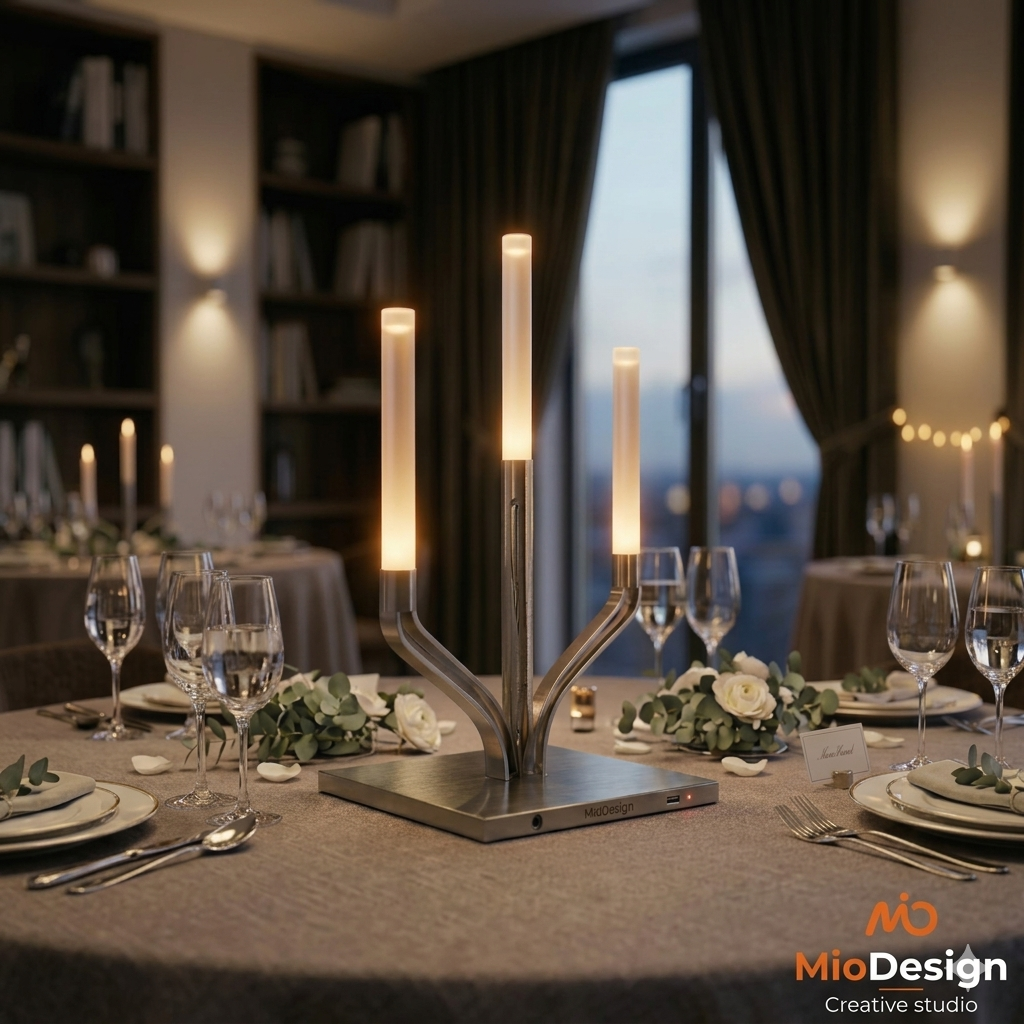 Candelabro 3 braccia Poseidone ( ordine minimo 20 PZ )