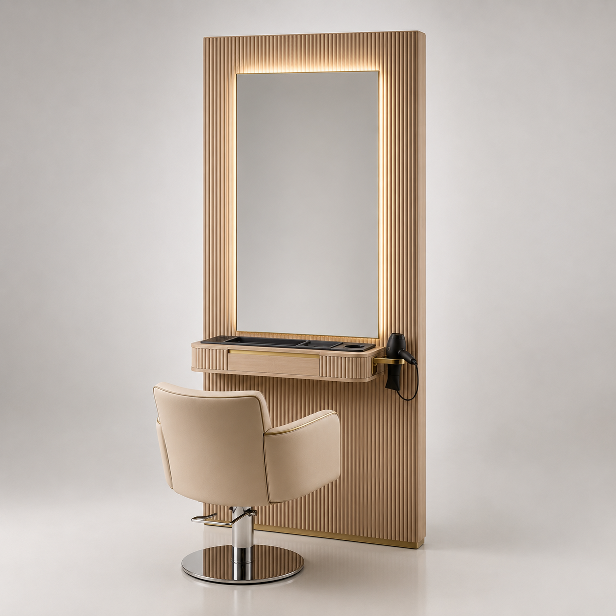 Progetto completo allestimento parrucchieri con spa