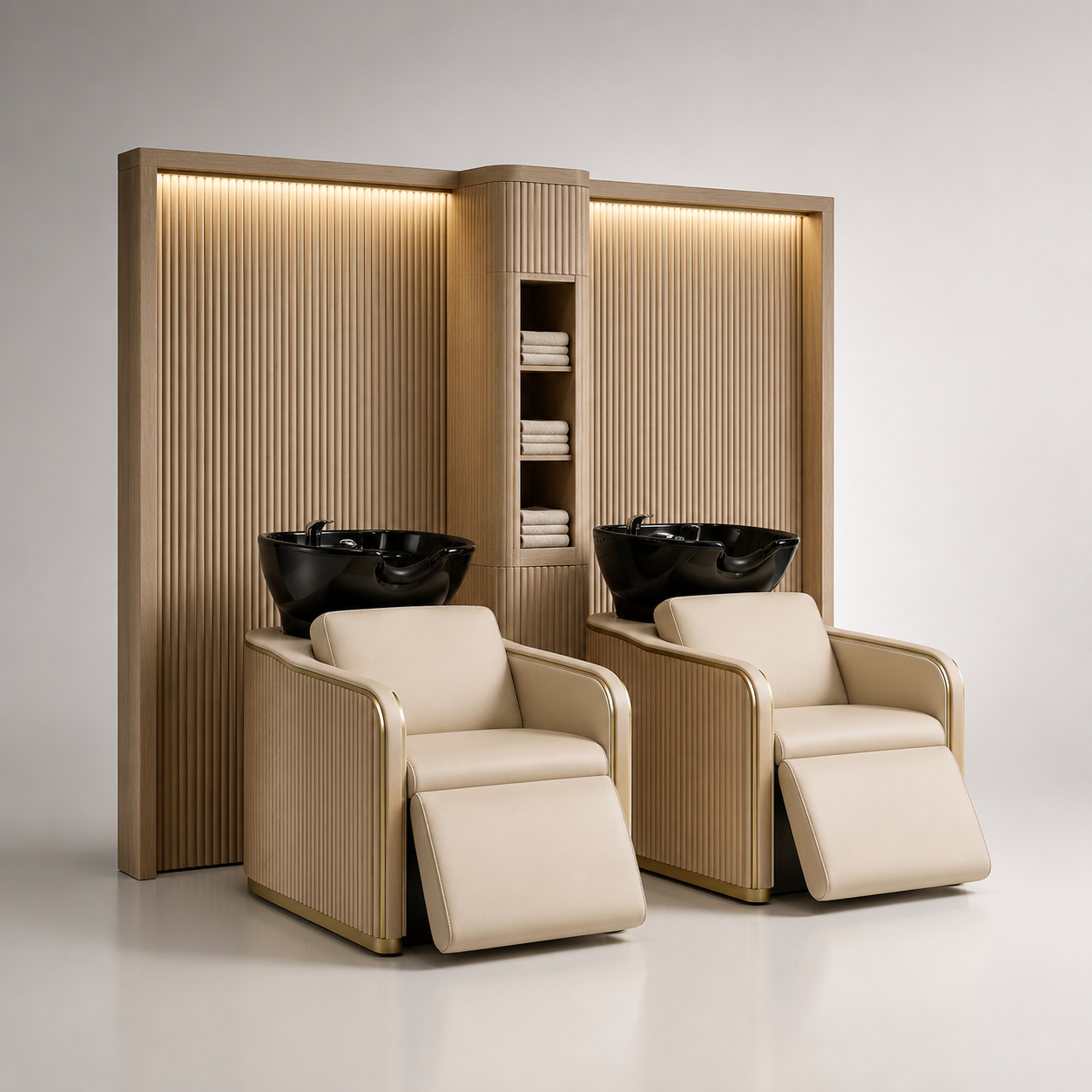 Progetto completo allestimento parrucchieri con spa