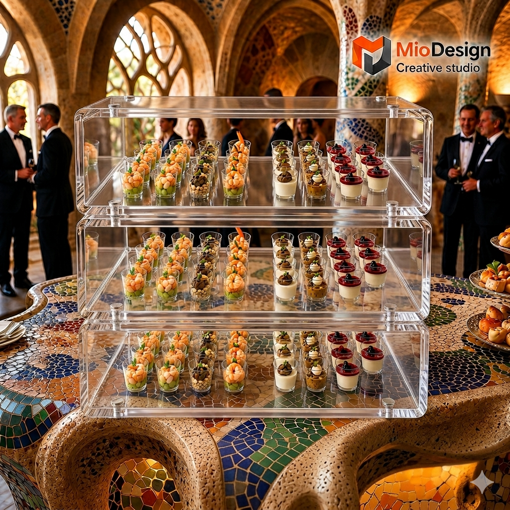 Architetture del Gusto: Soluzioni Espositive per il Corporate Catering (kit  minimo 5 PZ )