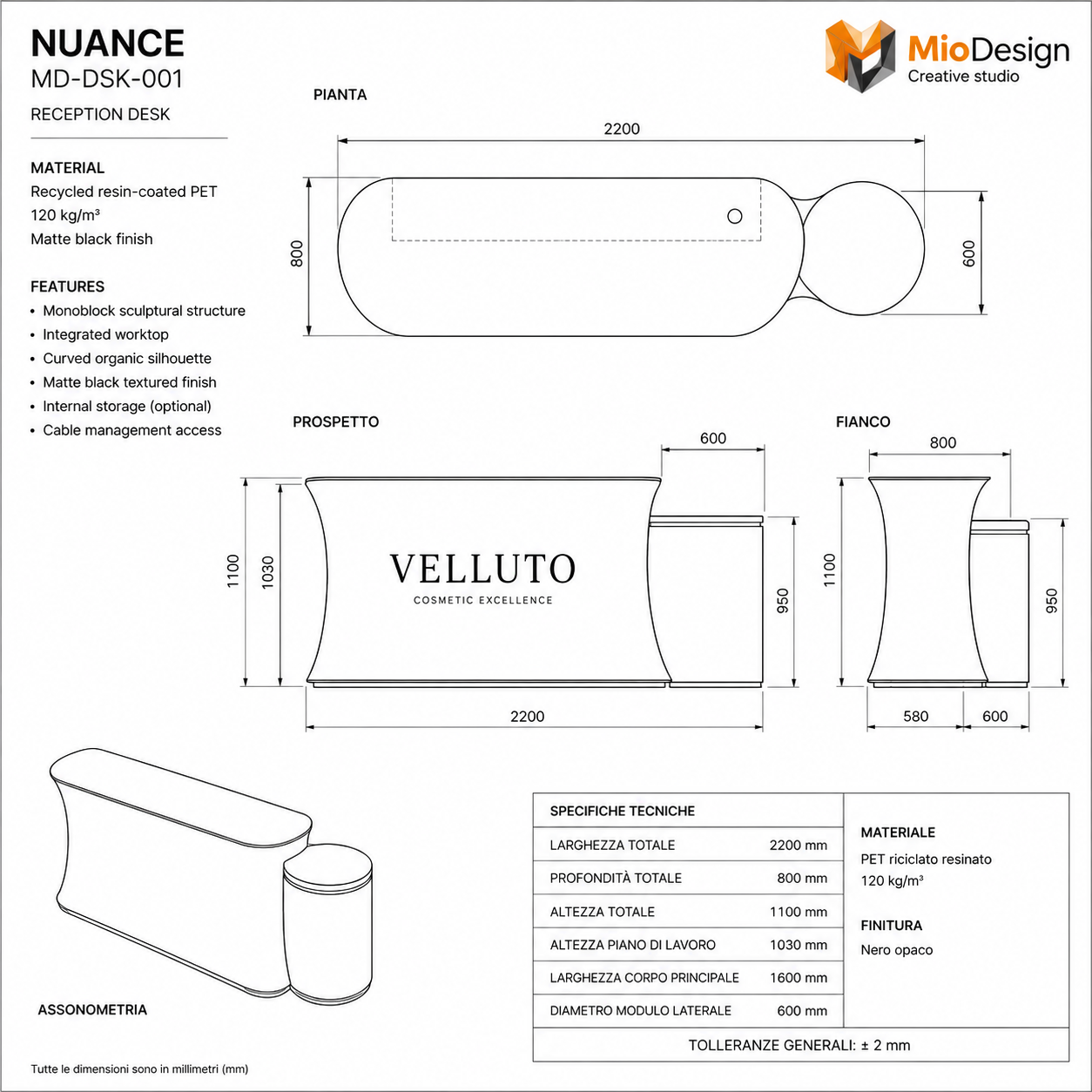 Progetto stand 4x4 mt           VELLUTO  fiera  Cosmoprof