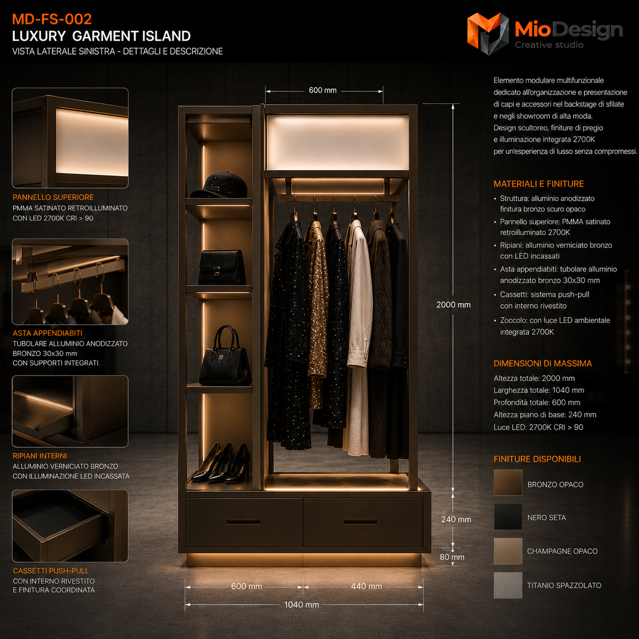 Luxury garment Island                  chiedere preventivo