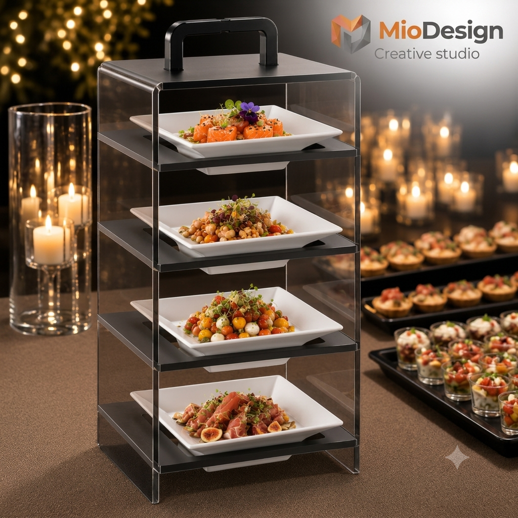 Skyline 4
Il buffet si sviluppa in altezza ( ordine minimo 50 PZ )