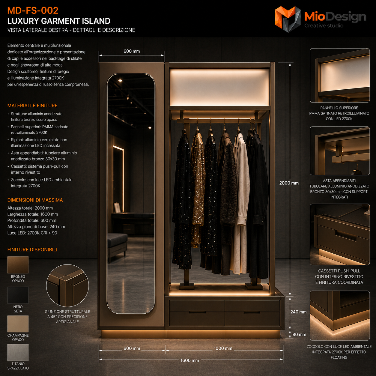 Luxury garment Island                  chiedere preventivo