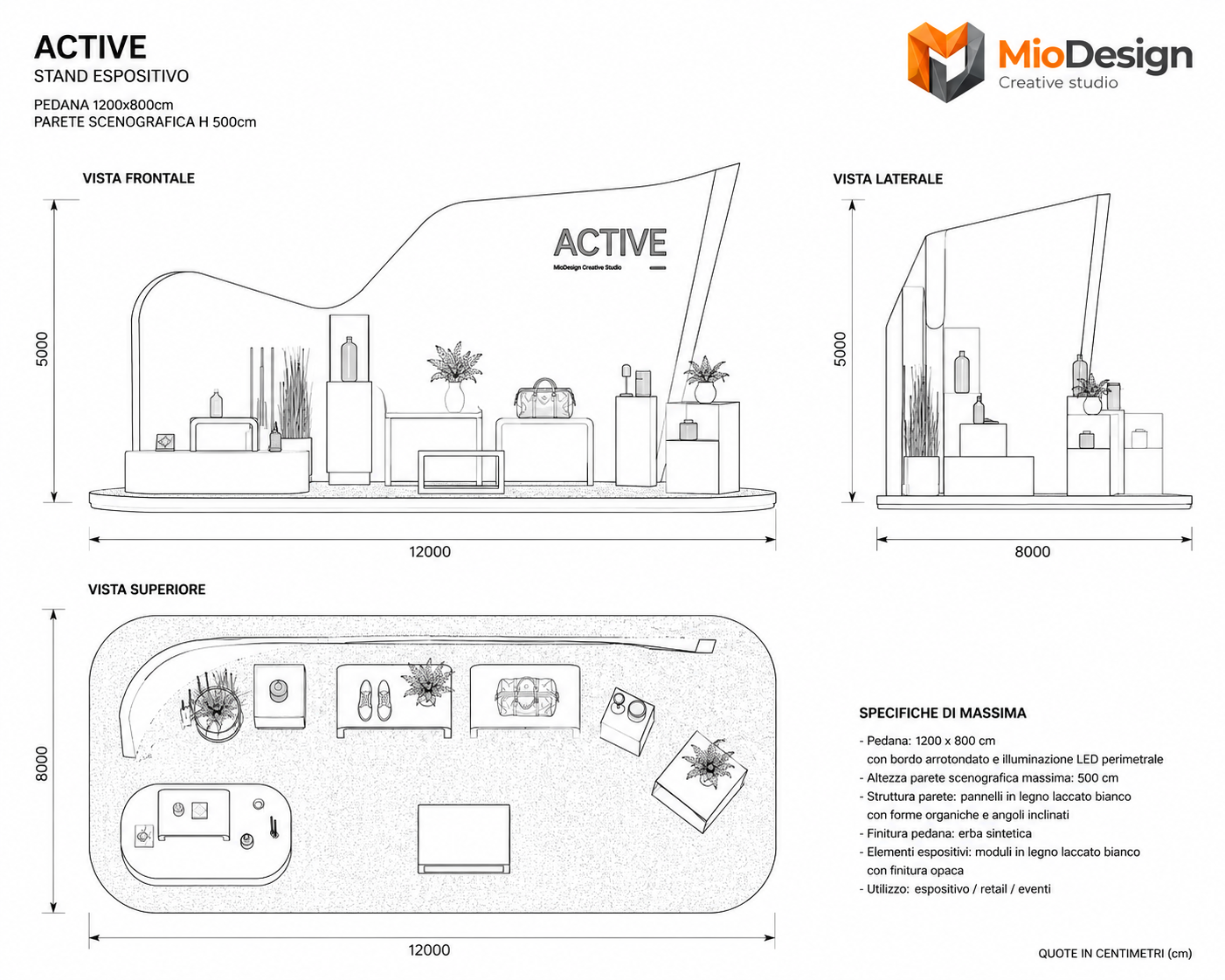Stand espositivo "ACTIVE chiedere preventivo