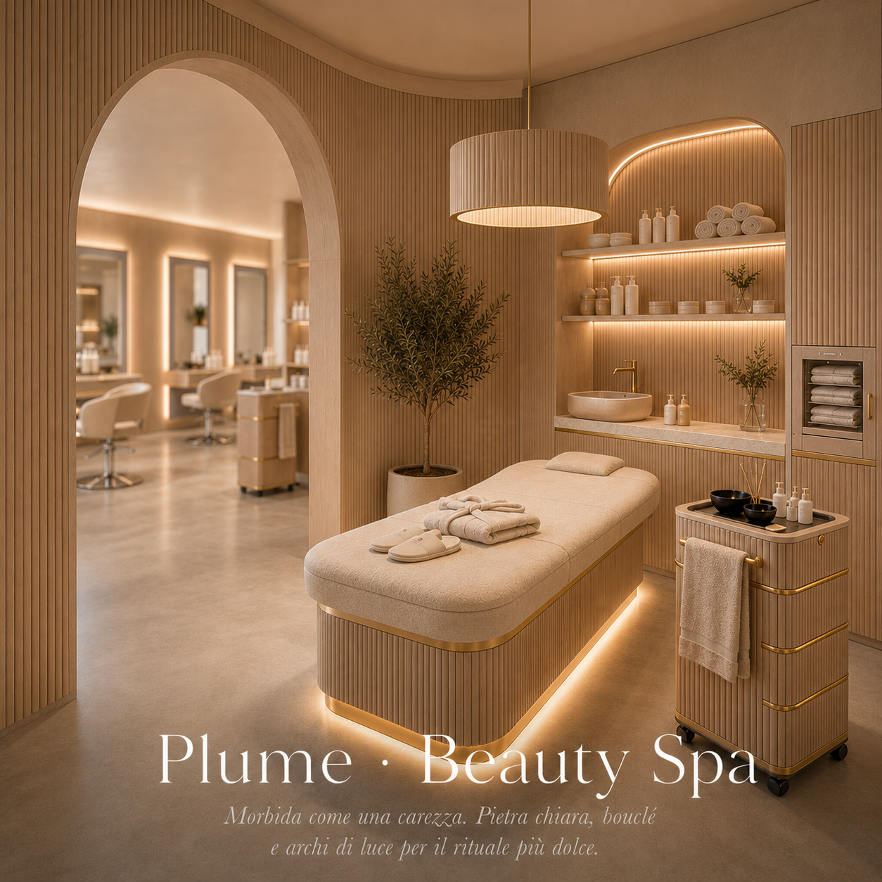 Progetto completo allestimento parrucchieri con spa