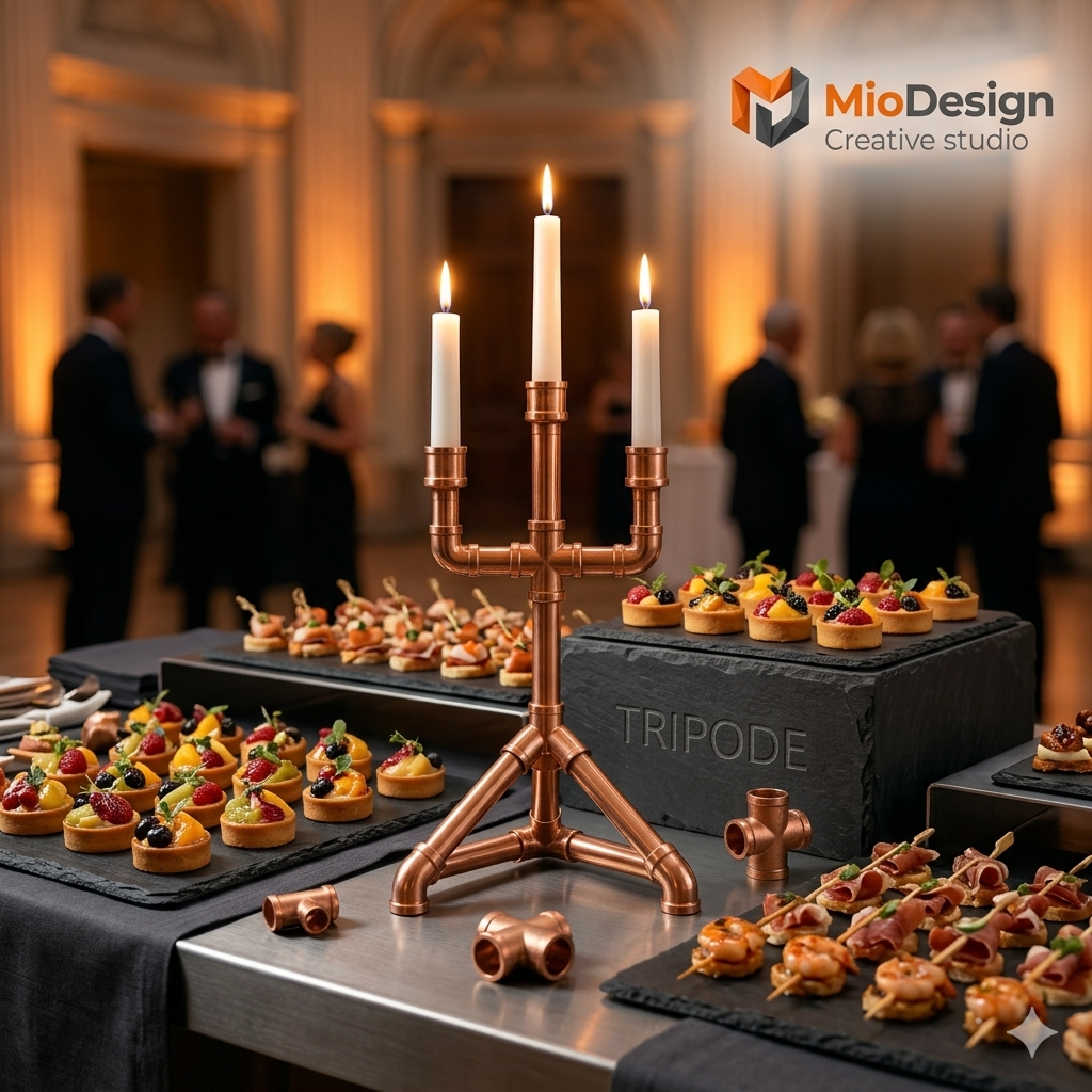 Candelabro Tripode