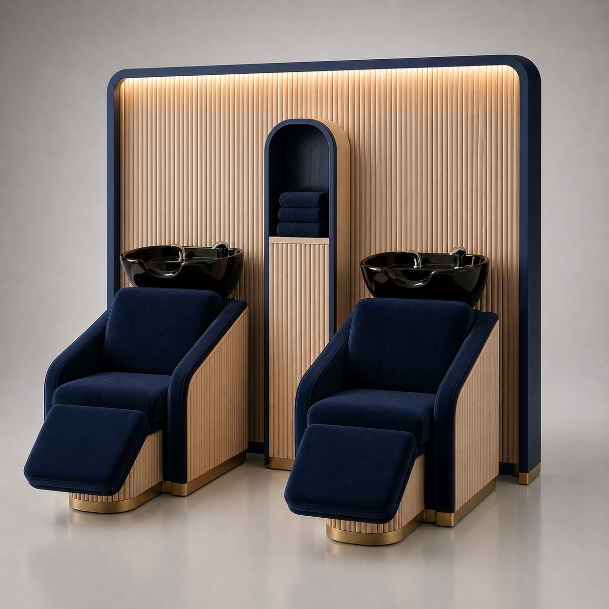 Progetto completo allestimento parrucchieri con spa