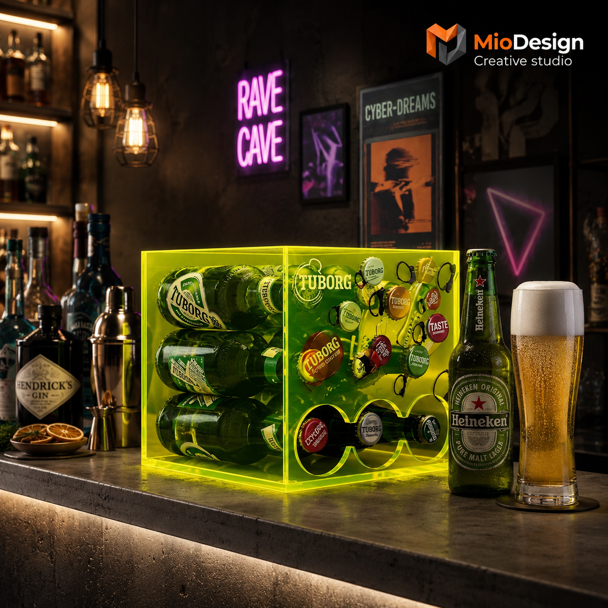 Cubo bottiglie birra personalizzato