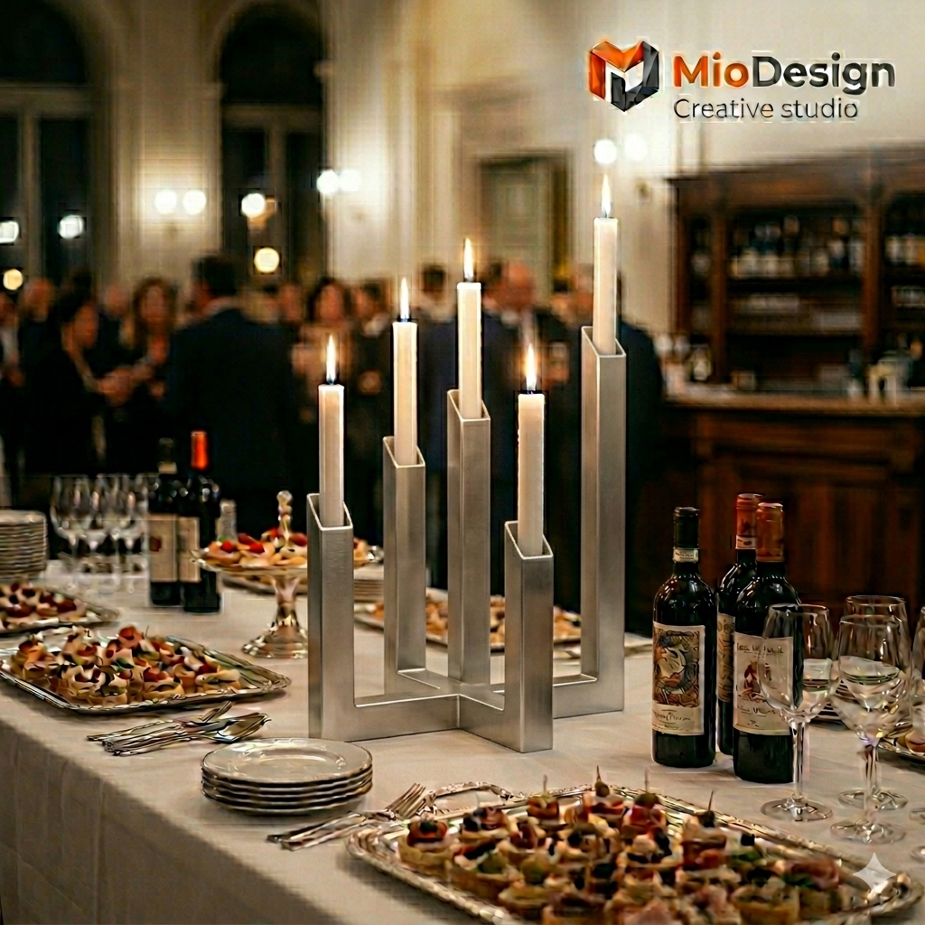Sinfonia Minimale: Il Candelabro Su Misura per Allestimenti d'Eccellenza